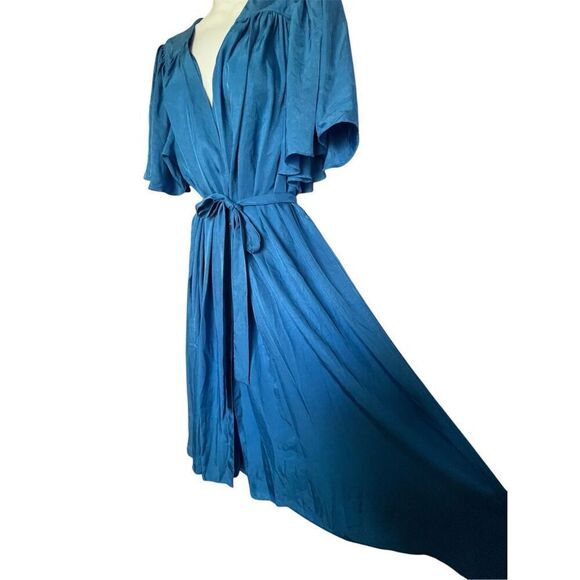 Ciao Lucia Serafina Midi Wrap Dress Blue - Picture 3 of 8